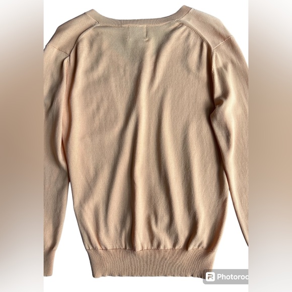 ELIE BY ELIE TAHARI NEW Grange Sherbet V-Neck Sweater NWT Size Small - Picture 6 of 8